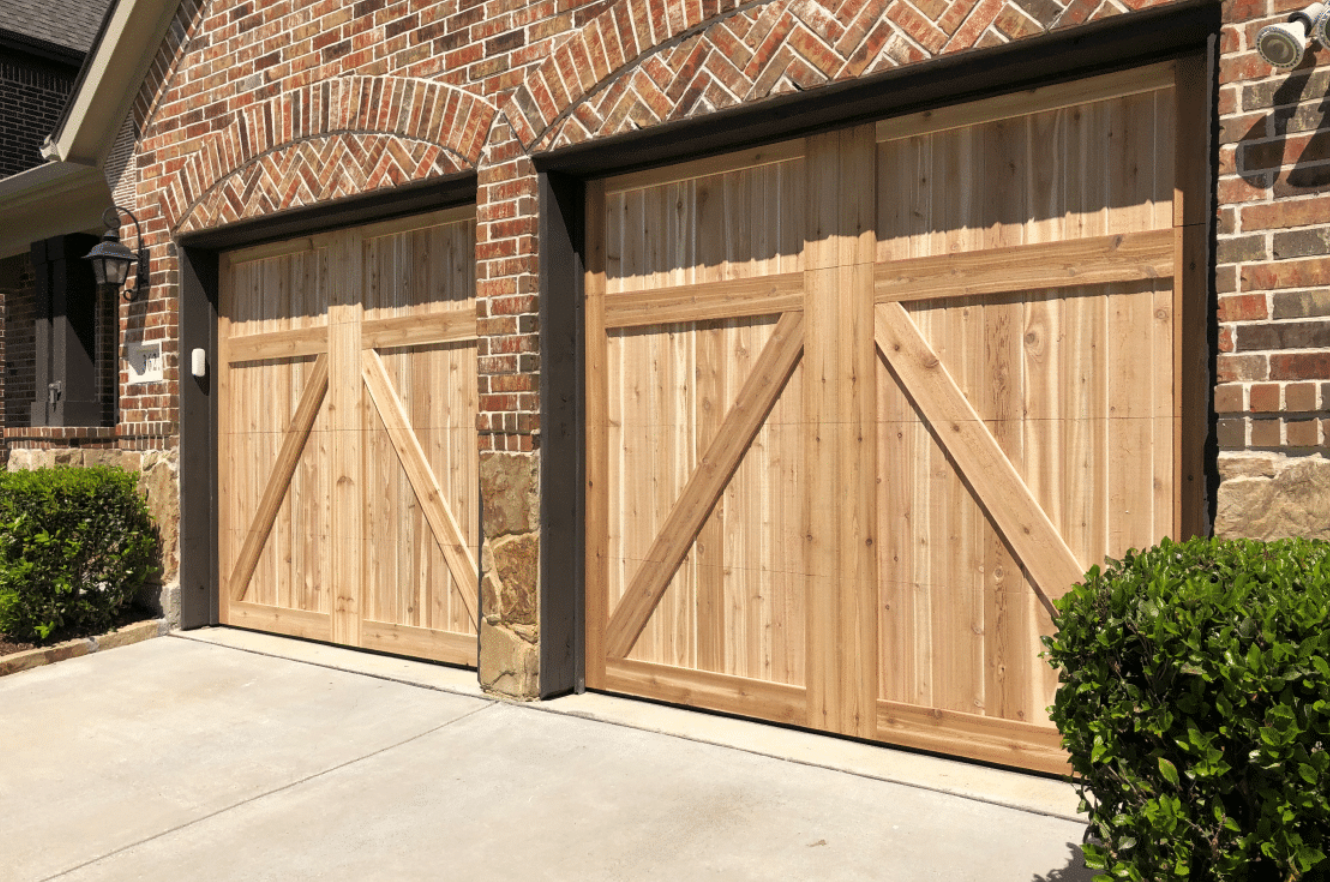 Newly installed garage doors in Reynoldsburg, OH.