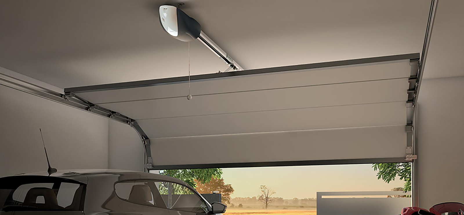 overhead garage door.