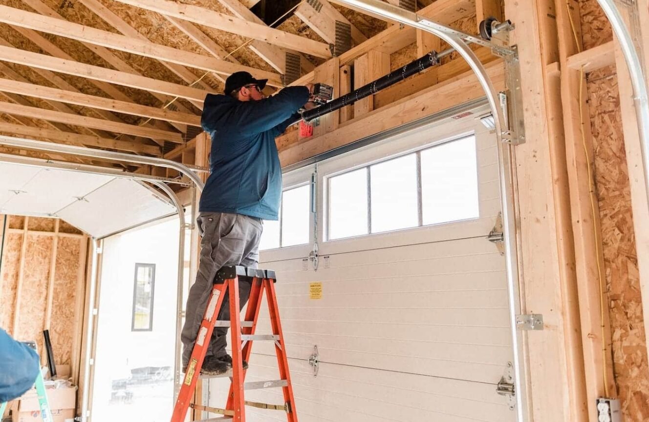 Professional garage door spring repair service in Reynoldsburg, enhancing home functionality and safety.