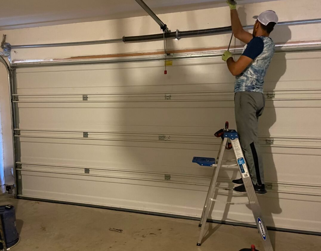Professional garage door spring repair service in Reynoldsburg.